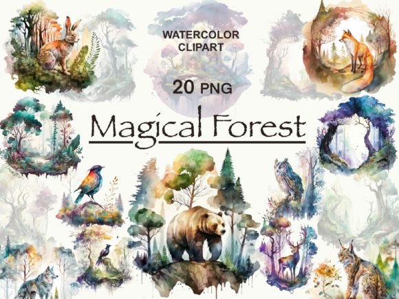 Download Enchanted Forest Clipart Woodland Animal - Enchanted forest Collection