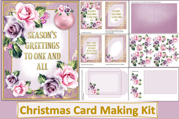 Download Christmas Card Making Kit JPEG and PDF - Premium Bundle